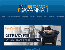 Tablet Screenshot of hairrestorationsavannah.com